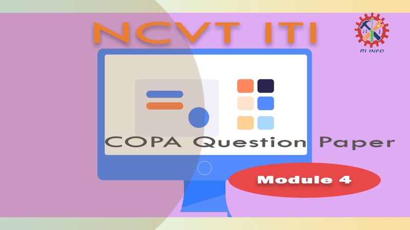 NCVT ITI COPA Semester 1 Module 4
